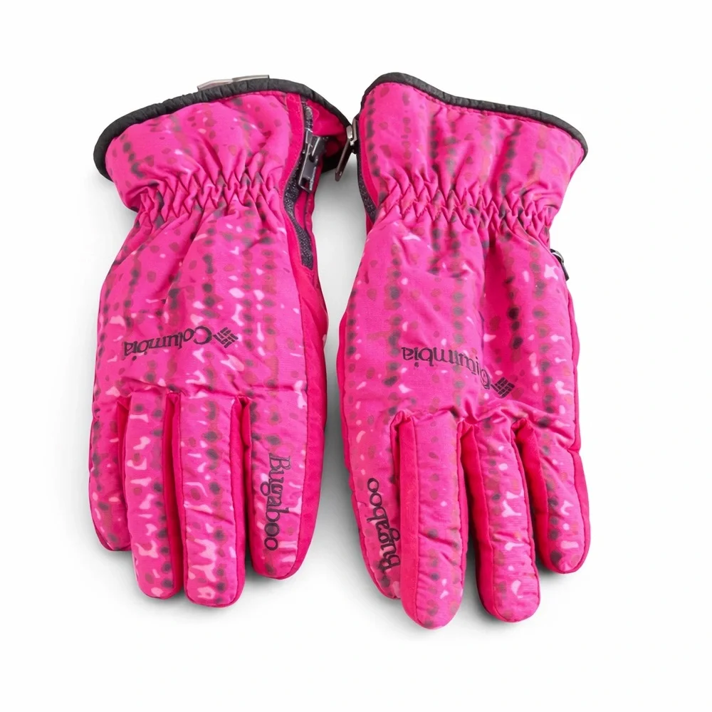 Columbia Bugaboo Pink Camo Insulated Winter Ski Gloves